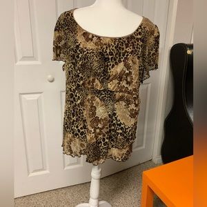 Plus size Animal print Top